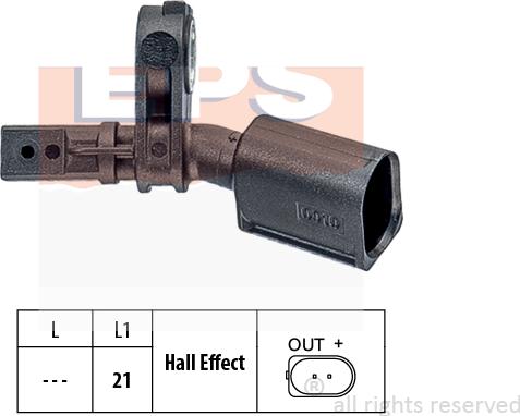 MDR EPS-1960 010 - Capteur, vitesse de roue droxauto.com