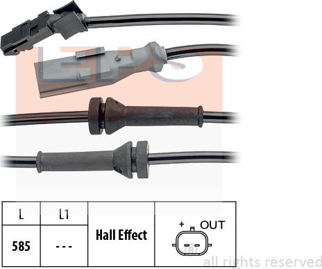MDR EPS-1960 144 - Capteur, vitesse de roue droxauto.com