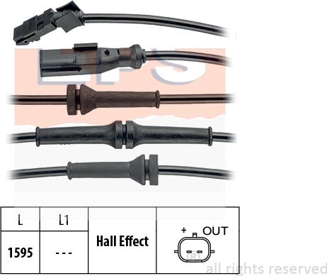 MDR EPS-1960 145 - Capteur, vitesse de roue droxauto.com
