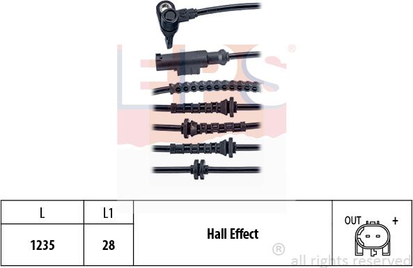 MDR EPS-1960 183 - Capteur, vitesse de roue droxauto.com
