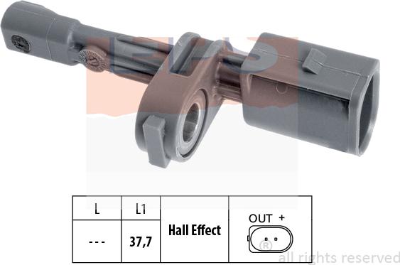 MDR EPS-1960 134 - Capteur, vitesse de roue droxauto.com