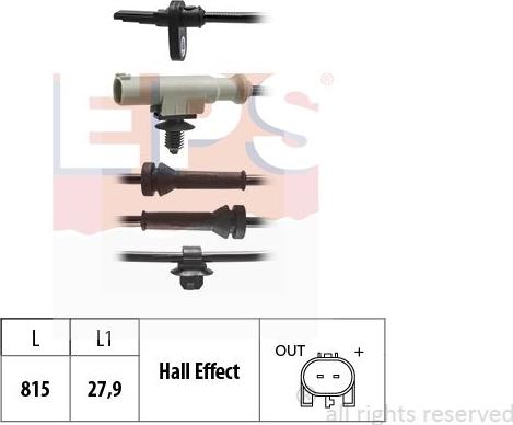MDR EPS-1960 257 - Capteur, vitesse de roue droxauto.com