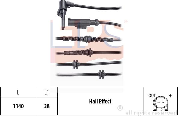 MDR EPS-1960 201 - Capteur, vitesse de roue droxauto.com