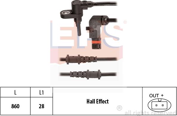 MDR EPS-1960 202 - Capteur, vitesse de roue droxauto.com