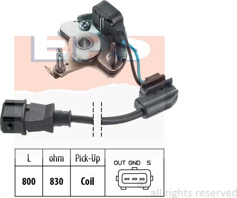 MDR EPS-1930 178 - Capteur, impulsion d'allumage droxauto.com