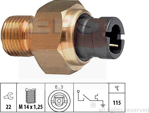 MDR EPS-1840 041 - Sonde de température, liquide de refroidissement droxauto.com