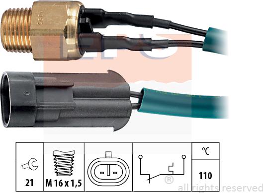 MDR EPS-1840 055 - Sonde de température, liquide de refroidissement droxauto.com