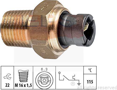 MDR EPS-1840 000 - Sonde de température, liquide de refroidissement droxauto.com