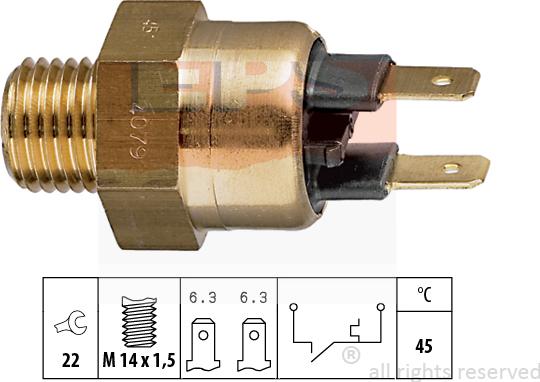 MDR EPS-1840 079 - Sonde de température, liquide de refroidissement droxauto.com