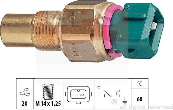 MDR EPS-1840 114 - Sonde de température, liquide de refroidissement droxauto.com
