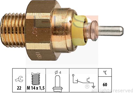 MDR EPS-1840 120 - Sonde de température, liquide de refroidissement droxauto.com