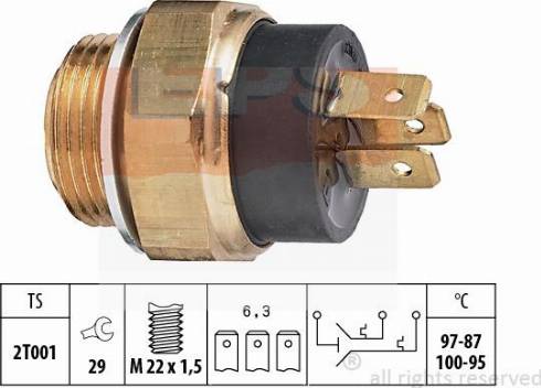 MDR EPS-1850 613 - Interrupteur de température, ventilateur de radiateur droxauto.com