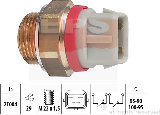 MDR EPS-1850 682 - Interrupteur de température, ventilateur de radiateur droxauto.com