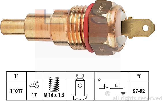 MDR EPS-1850 069 - Interrupteur de température, ventilateur de radiateur droxauto.com