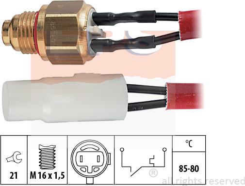 MDR EPS-1850 065 - Interrupteur de température, ventilateur de radiateur droxauto.com