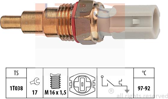 MDR EPS-1850 189 - Interrupteur de température, ventilateur de radiateur droxauto.com
