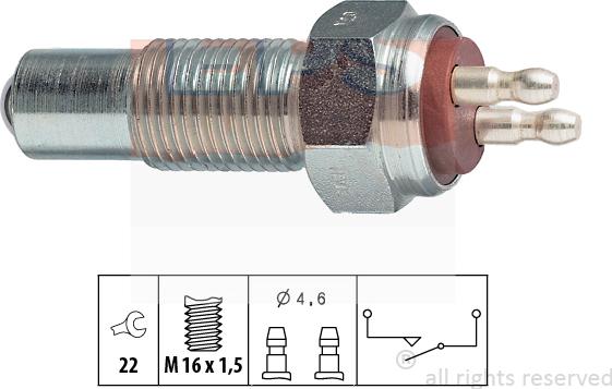 MDR EPS-1860 006 - Contacteur, feu de recul droxauto.com