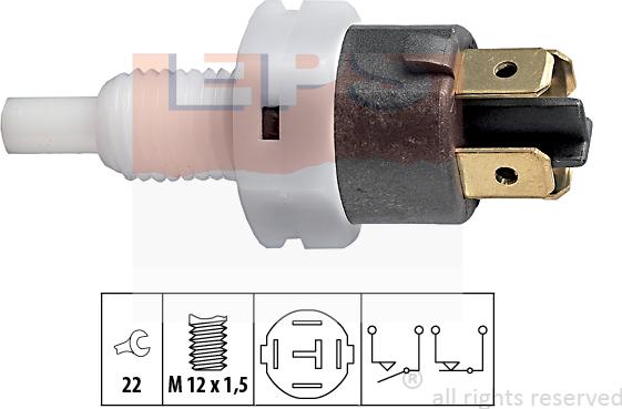 MDR EPS-1810 086 - Interrupteur des feux de freins droxauto.com