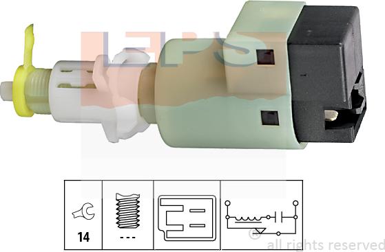 MDR EPS-1810 107 - Interrupteur des feux de freins droxauto.com