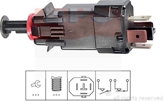 MDR EPS-1810 205 - Interrupteur des feux de freins droxauto.com