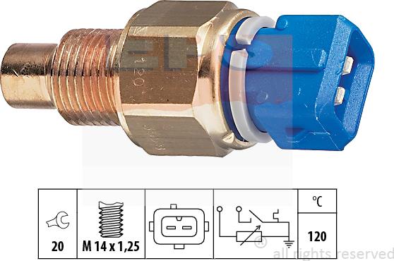 MDR EPS-1830 558 - Sonde de température, liquide de refroidissement droxauto.com