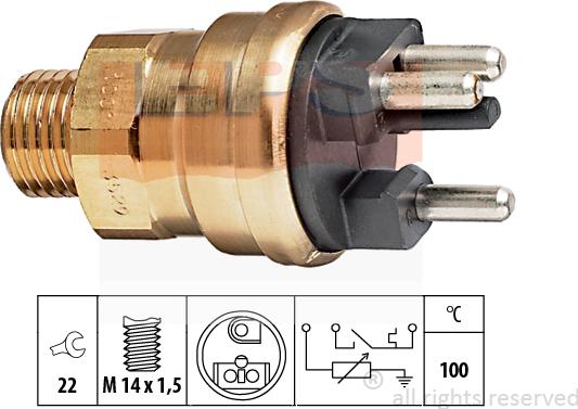 MDR EPS-1830 529 - Sonde de température, liquide de refroidissement droxauto.com