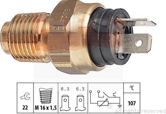 MDR EPS-1830 526 - Sonde de température, liquide de refroidissement droxauto.com