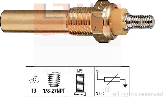 MDR EPS-1830 135 - Sonde de température, liquide de refroidissement droxauto.com