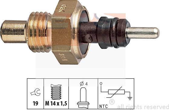 MDR EPS-1830 214 - Sonde de température, liquide de refroidissement droxauto.com