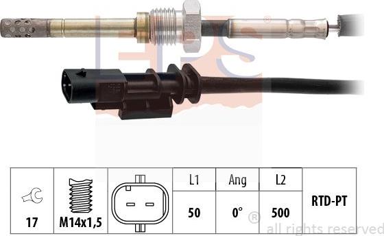 MDR EPS-1220 114 - Capteur, température des gaz droxauto.com