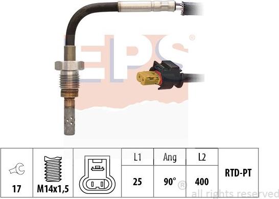 MDR EPS-1220 133 - Capteur, température des gaz droxauto.com