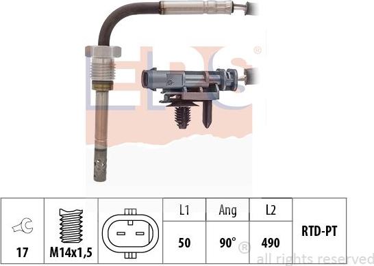 MDR EPS-1220 356 - Capteur, température des gaz droxauto.com