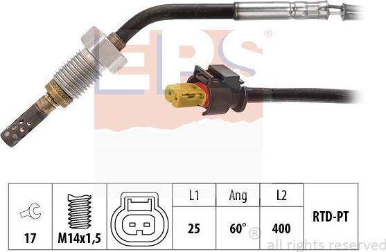 MDR EPS-1220 301 - Capteur, température des gaz droxauto.com
