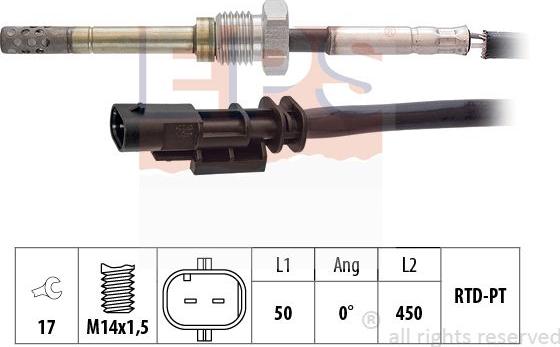 MDR EPS-1220 311 - Capteur, température des gaz droxauto.com