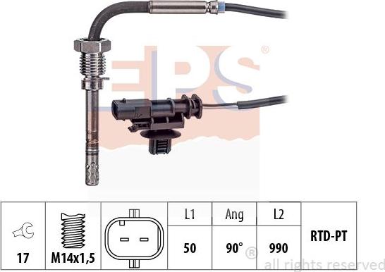 MDR EPS-1220 248 - Capteur, température des gaz droxauto.com