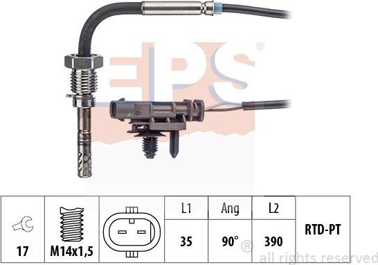 MDR EPS-1220 233 - Capteur, température des gaz droxauto.com