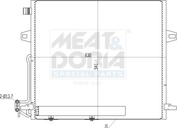 Meat & Doria 991099 - Condensateur, climatisation droxauto.com