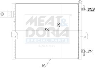 Meat & Doria 991094 - Condensateur, climatisation droxauto.com