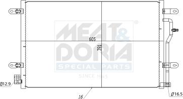 Meat & Doria 991095 - Condensateur, climatisation droxauto.com