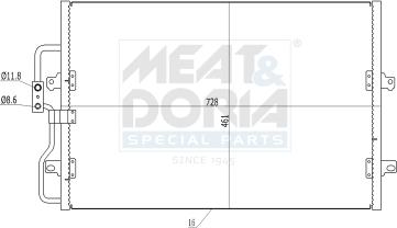 Meat & Doria 991068 - Condensateur, climatisation droxauto.com