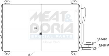 Meat & Doria 991063 - Condensateur, climatisation droxauto.com