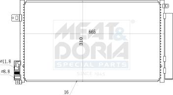 Meat & Doria 991019 - Condensateur, climatisation droxauto.com