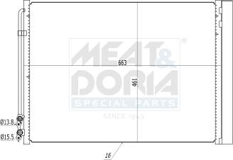 Meat & Doria 991085 - Condensateur, climatisation droxauto.com