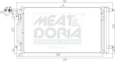 Meat & Doria 991034 - Condensateur, climatisation droxauto.com