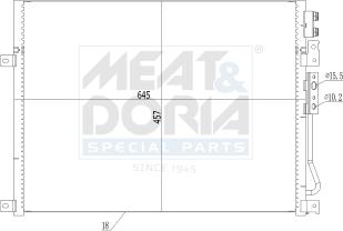Meat & Doria 991036 - Condensateur, climatisation droxauto.com