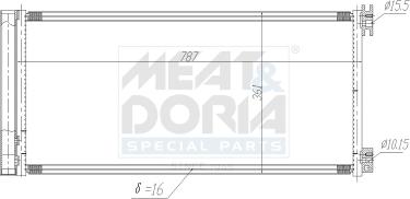 Meat & Doria 991193 - Condensateur, climatisation droxauto.com