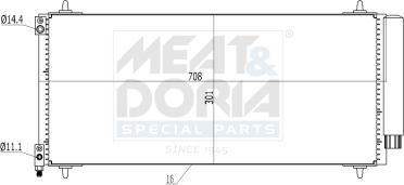 Meat & Doria 991142 - Condensateur, climatisation droxauto.com