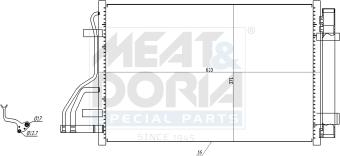 Meat & Doria 991156 - Condensateur, climatisation droxauto.com