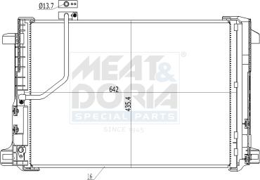 Meat & Doria 991118 - Condensateur, climatisation droxauto.com