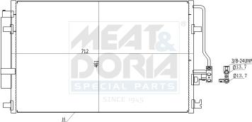 Meat & Doria 991117 - Condensateur, climatisation droxauto.com
